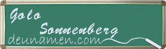 Golo Sonnenberg Visitenkarte